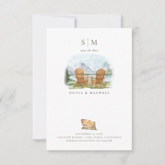 Mountain Lake Chairs | Rustic Outdoor  (正面)