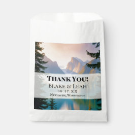 Mountain Lake Personalized Wedding Favor Bags フェイバーバッグ
