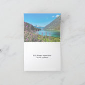 Mountain Lake Photography Folded Thank You Card サンキューカード (内部)