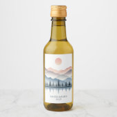 Mountain Lake Wedding ワインラベル (正面)