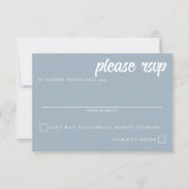 Mountain Lake Wedding 出欠カード (正面)