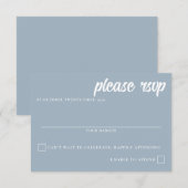 Mountain Lake Wedding 出欠カード (正面/裏面)