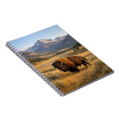 Mountain Landscape American Bison ノートブック (右側)