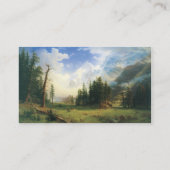 Mountain Landscape, Bierstadt, Hudson River School 名刺 (裏面)
