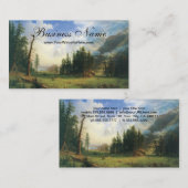 Mountain Landscape, Bierstadt, Hudson River School 名刺 (正面/裏面)