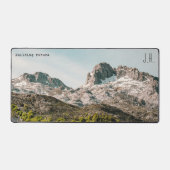 Mountain Landscape (Custom Text and Initials) デスクマット (正面)