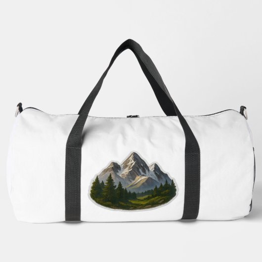 Mountain Landscape Design ダッフルバッグ (正面)