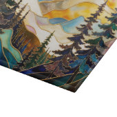 Mountain Landscape Glass Cutting Board カッティングボード (角)