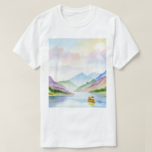 Mountain landscape tシャツ (デザイン正面)