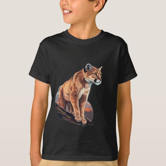 Mountain Lion-Big Cat Tシャツ (正面)