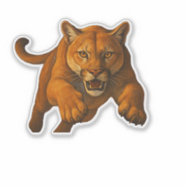 Mountain Lion Cut-out sticker シール