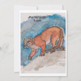 Mountain Lion Greeting Card シーズンカード