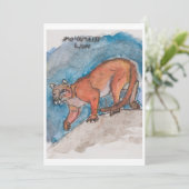 Mountain Lion Greeting Card シーズンカード (スタンド正面)