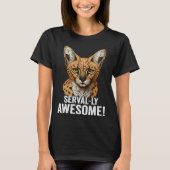 Mountain Lion Ohio Wild Cat Amiry Serval Cat Tシャツ (正面)