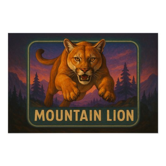 Mountain Lion Poster ポスター (正面)
