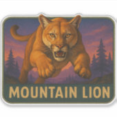 Mountain Lion Sticker シール (正面)