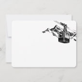 Mountain Love Dusty Blue Wedding サンキューカード (裏面)