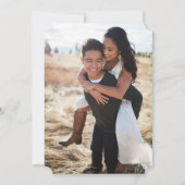 Mountain Love Dusty Blue Wedding 招待状 (裏面)