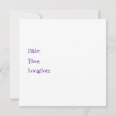 Mountain Magic Rainbow Unicorn 招待状 (裏面)