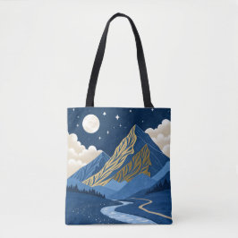 Mountain Moon Light トートバッグ