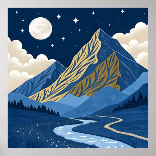 Mountain Moon Light ポスター (正面)