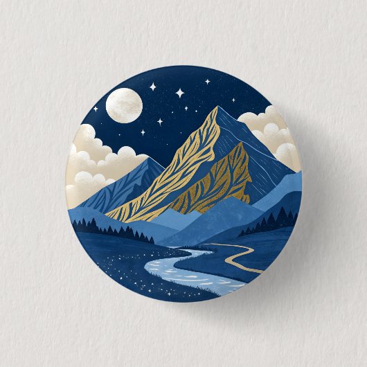 Mountain Moon Light 缶バッジ (正面)