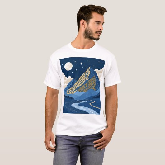 Mountain Moon Light Tシャツ (正面フル)