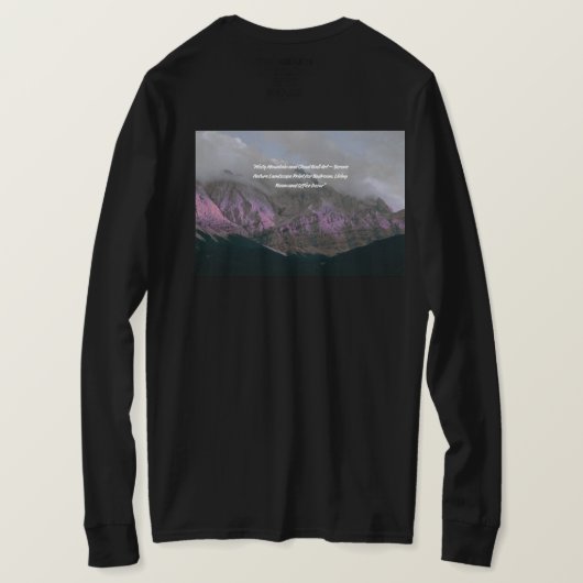 Mountain Natural Image - Scenic Landscape  Tシャツ (デザイン裏面)
