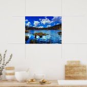 Mountain Noir Quebec,カナダ – 旅行写真 ポスター (キッチン)