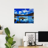 Mountain Noir Quebec,カナダ – 旅行写真 ポスター (ホームオフィス)