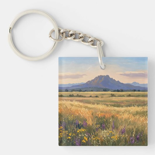 Mountain on the plain キーホルダー (正面)