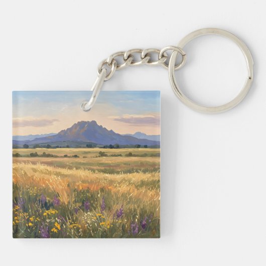 Mountain on the plain キーホルダー (裏面)