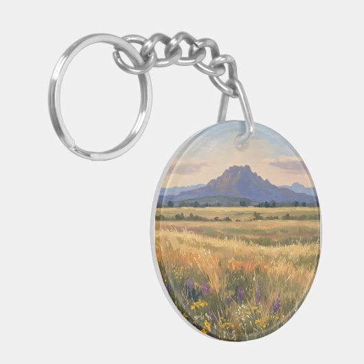 Mountain on the plain キーホルダー (正面左)