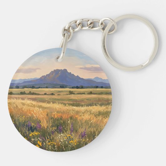 Mountain on the plain キーホルダー (裏面)