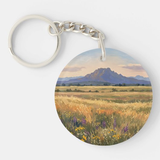 Mountain on the plain キーホルダー (正面)