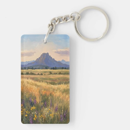 Mountain on the plain キーホルダー (裏面)