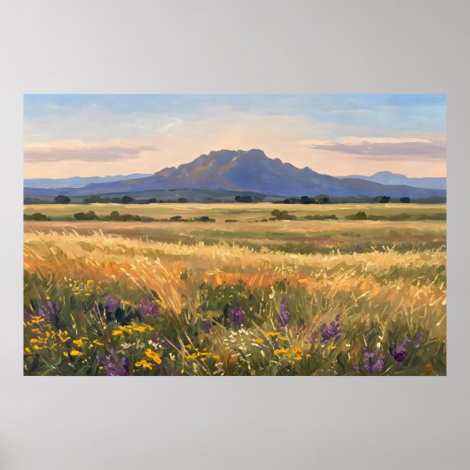 Mountain on the plain ポスター (正面)