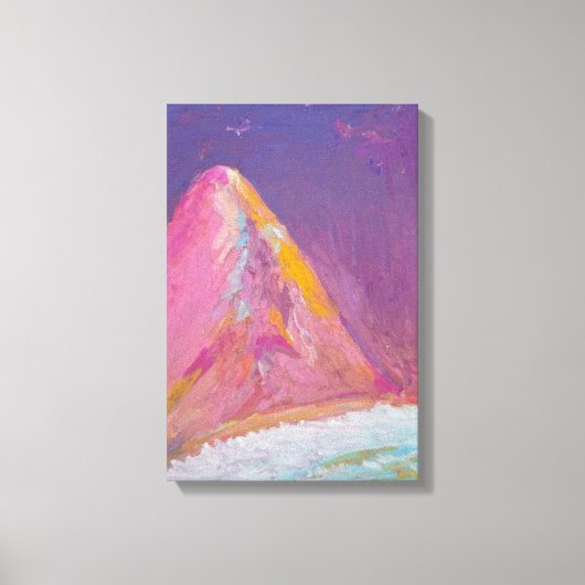Mountain Painting - Oil Pastel  キャンバスプリント (正面)