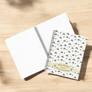Mountain Palm Adventure Travel Custom Personalized ノートブック