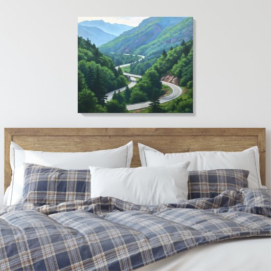 Mountain Pass キャンバスプリント (インサイチュ (寝室))