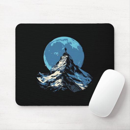 Mountain Peak Adventure Design - Climbing And Hiki マウスパッド (マウス)