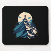 Mountain Peak Explorer Design - Climbing And Natur マウスパッド (正面)