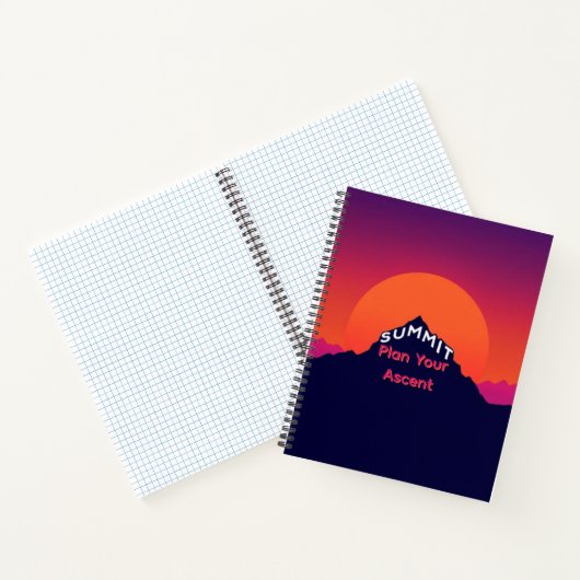 Mountain Perspective | Integrated Summit Typograph ノートブック (内部)