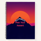 Mountain Perspective | Integrated Summit Typograph ノートブック (正面)