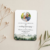 Mountain Pine 61 Wedding Anniversary Save the Date マグネット