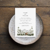 Mountain Pine Forest Wedding Invitation 招待状