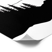 Mountain Pine Silhouette ポスター (角)