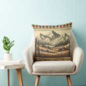 Mountain Plaid - for Cozy Cabin Charm クッション (椅子)