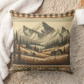 Mountain Plaid - for Cozy Cabin Charm クッション (ブランケット)