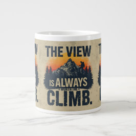 Mountain Quote Adventure Typography Mug ジャンボコーヒーマグカップ